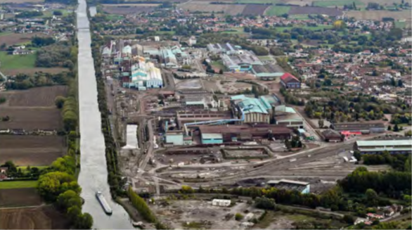The Isbergues industrial platform - aerial photograph by Philippe Pauchet La Voix du Nord. 